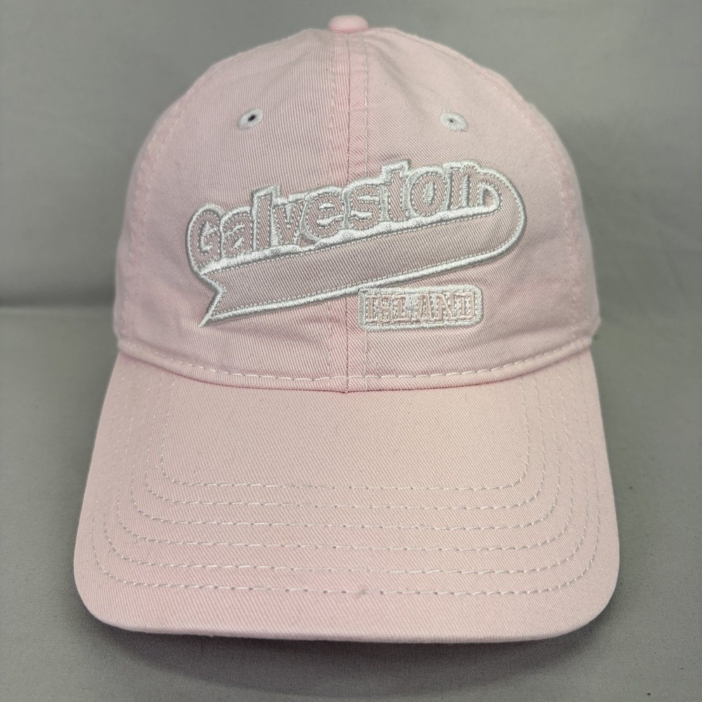 Triangle Sport Galveston Island Hat Women OS Pink Souvenir Baseball Cap